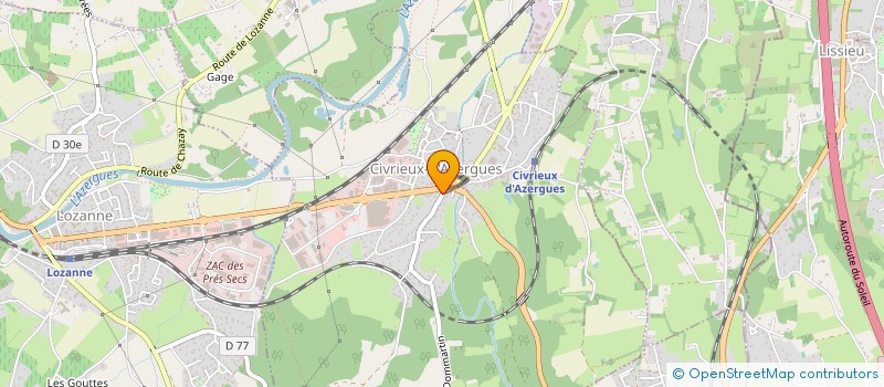 localisation de l'entreprise F.A SUPERCAR  CIVRIEUX-D'AZERGUES