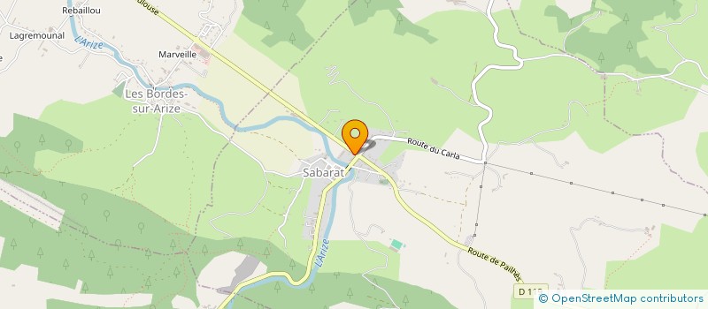 localisation de l'entreprise F.A.T à LA BASTIDE-DE-BESPLAS