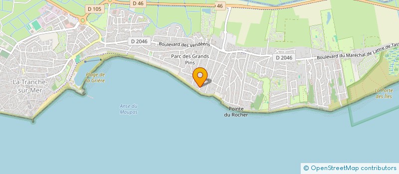 localisation de l'entreprise F.A.T.A.L. à LA TRANCHE-SUR-MER