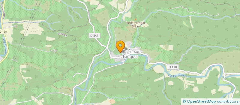 localisation de l'entreprise F.A.T.P.  LADERN-SUR-LAUQUET