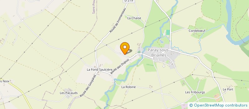 localisation de l'entreprise F A V M  PARAY-SOUS-BRIAILLES