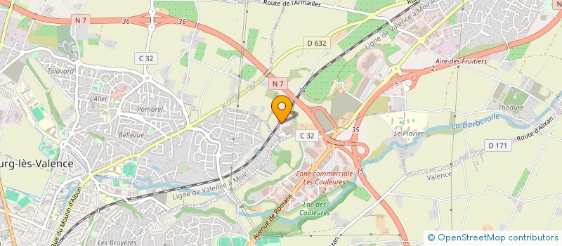 localisation de l'entreprise F A VANEL EURL à SAINT-MARCEL-LES-VALENCE