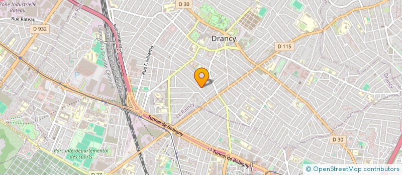 localisation de l'entreprise F.A.Z.  DRANCY