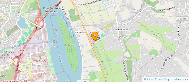 localisation de l'entreprise F.ABM à LATRESNE