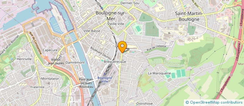 localisation de l'entreprise F AND B  BOULOGNE-SUR-MER