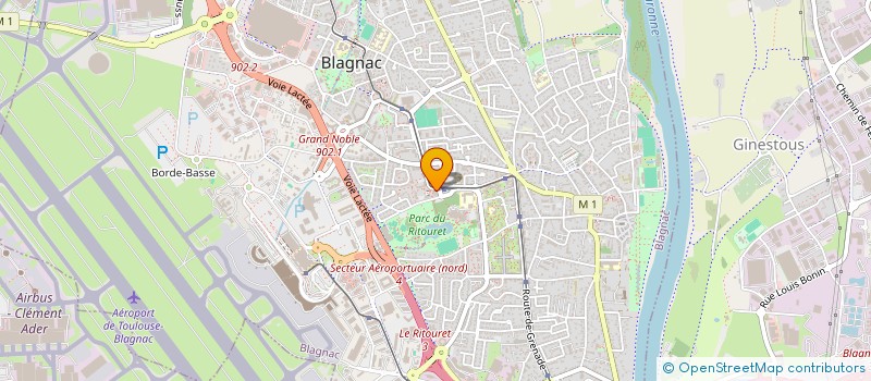 localisation de l'entreprise F AND R à BLAGNAC