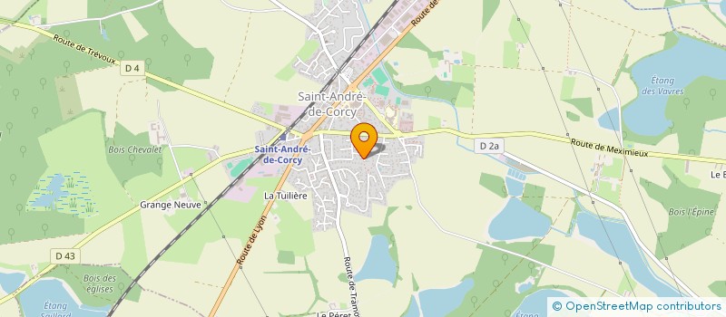 localisation de l'entreprise F-AUTOMATION à SAINT-ANDRE-DE-CORCY