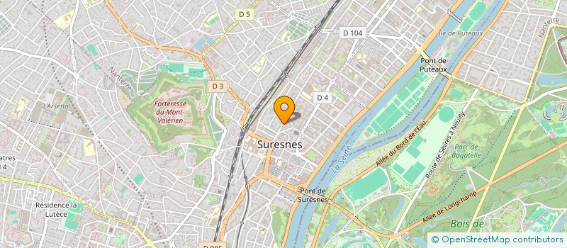 localisation de l'entreprise F-AUV (FINANCIERE AUDIOVISUELLE) à SURESNES