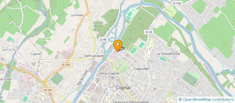 localisation de l'entreprise F.B.2020 à COGNAC