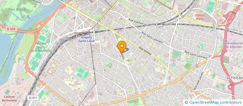 localisation de l'entreprise F & B à ANGERS