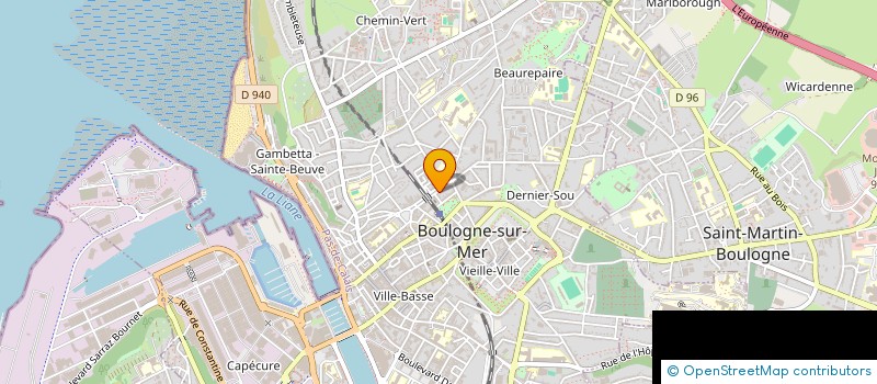 localisation de l'entreprise F&B  BOULOGNE-SUR-MER