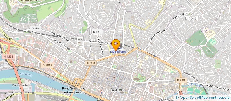 localisation de l'entreprise F & B  ROUEN