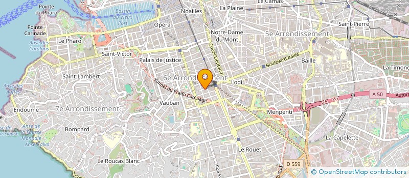 localisation de l'entreprise F & B à MARSEILLE