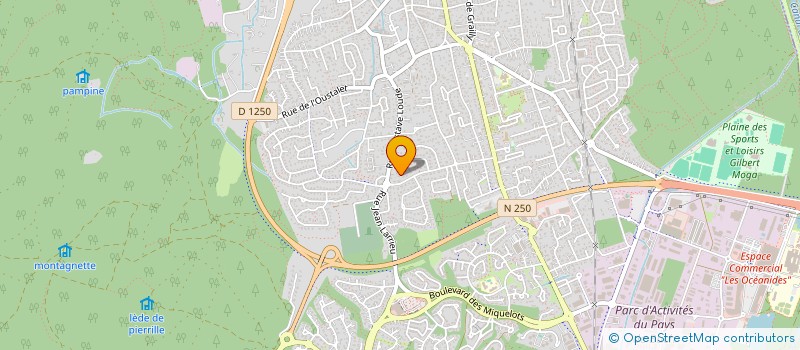 localisation de l'entreprise F&B à LA TESTE-DE-BUCH