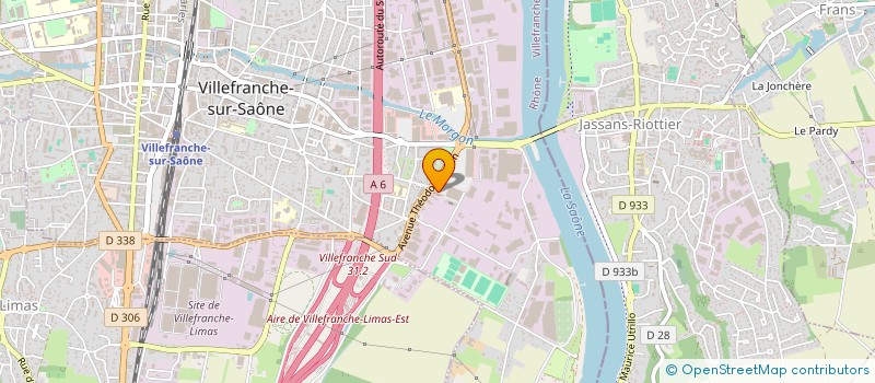 localisation de l'entreprise F.B.A. à VILLEFRANCHE-SUR-SAONE