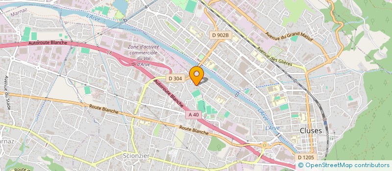 localisation de l'entreprise F.B.A IMMO à SCIONZIER