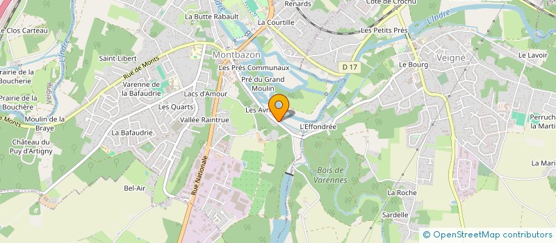 localisation de l'entreprise F.B.B  MONTBAZON