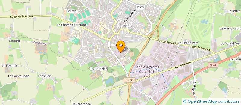 localisation de l'entreprise F.B.C. FRANCE BATIMENT CONSTRUCTION à LE RHEU