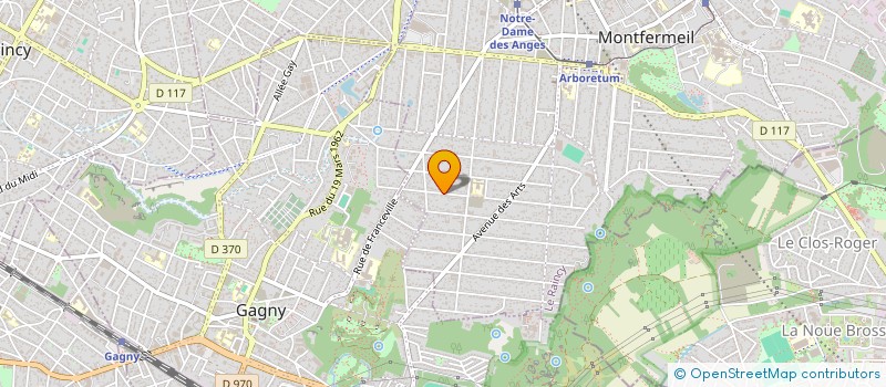 localisation de l'entreprise F.B.C.M.  MONTFERMEIL