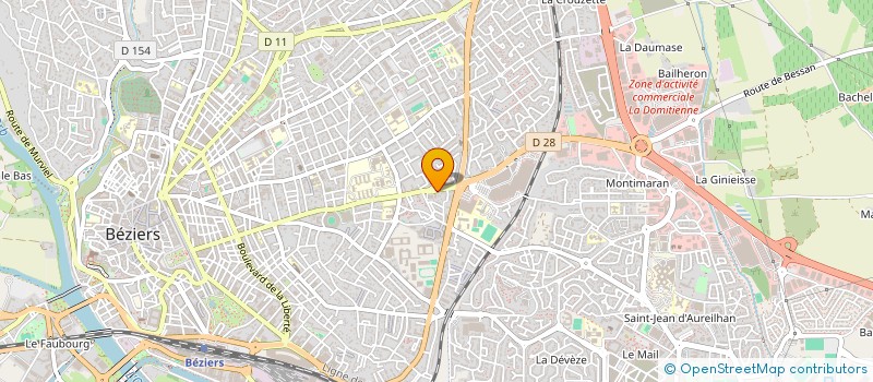 localisation de l'entreprise F & B CONCEPT à BEZIERS