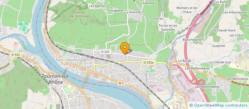 localisation de l'entreprise F&B CONSULTANTS  TAIN-L'HERMITAGE