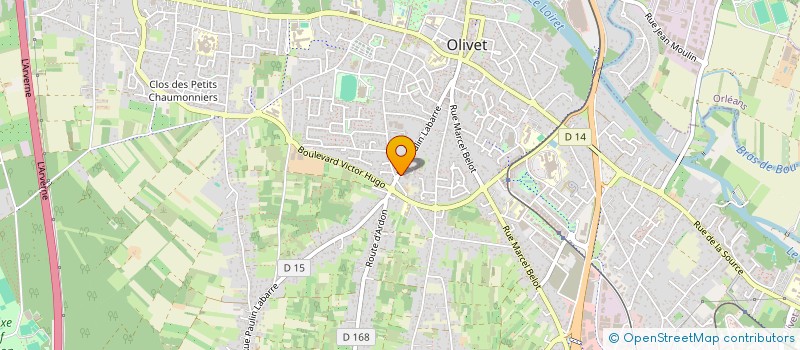 localisation de l'entreprise F.B.D. à OLIVET