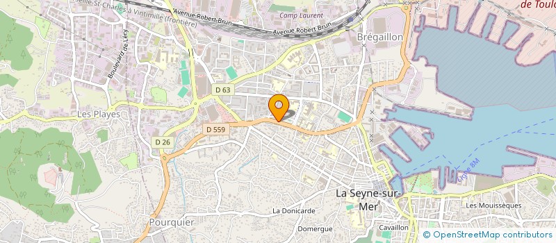 localisation de l'entreprise F.B.D.P.  LA SEYNE-SUR-MER