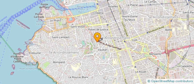 localisation de l'entreprise F&B DEVELOPPEMENT à MARSEILLE 1