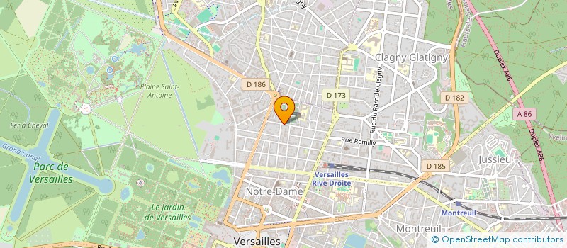 localisation de l'entreprise F&B DEVELOPPEMENT à VERSAILLES