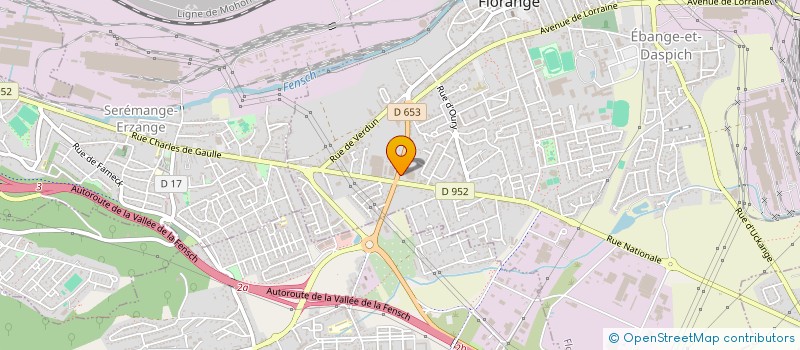 localisation de l'entreprise F B DIFFUSION  FLORANGE