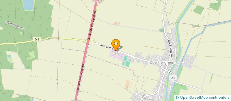 localisation de l'entreprise F.B.E.  OBERHERGHEIM