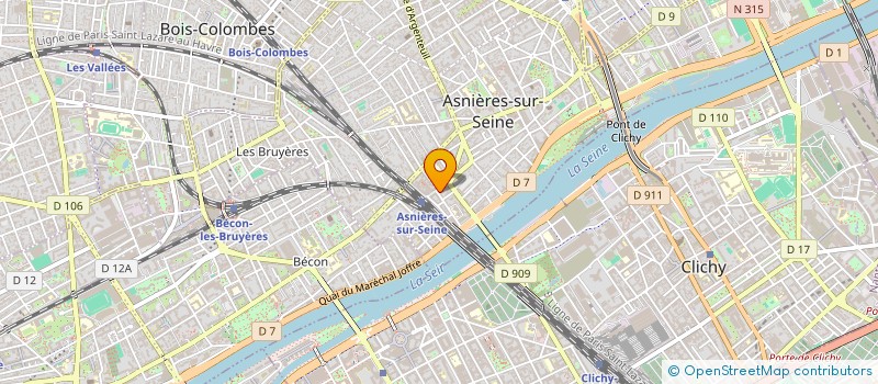 localisation de l'entreprise F.B. ENTREPRISES à ASNIERES-SUR-SEINE