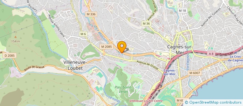 localisation de l'entreprise F.B.F. à CAGNES-SUR-MER
