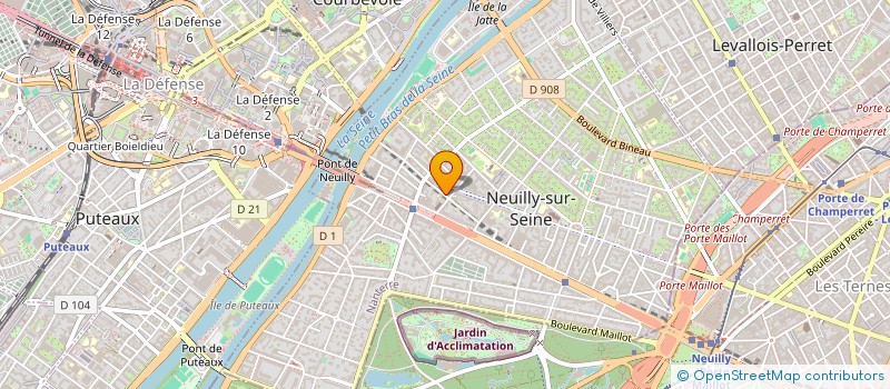 localisation de l'entreprise F.B.F. FORMATION à NEUILLY-SUR-SEINE