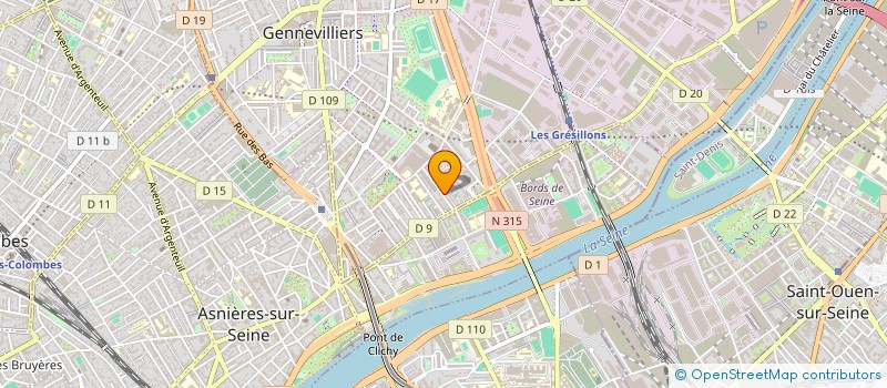 localisation de l'entreprise F.B. FRANCE à GENNEVILLIERS