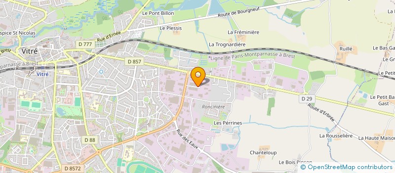 localisation de l'entreprise F.B.G. à VITRE