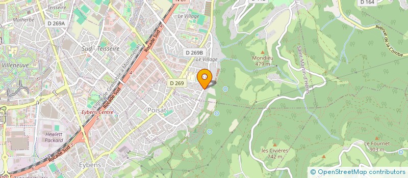 localisation de l'entreprise F B H  SAINT-MARTIN-D'HERES