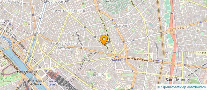 localisation de l'entreprise F.B.I. à PARIS