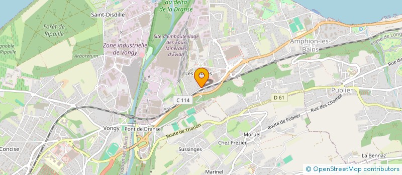 localisation de l'entreprise F.B.I  PUBLIER