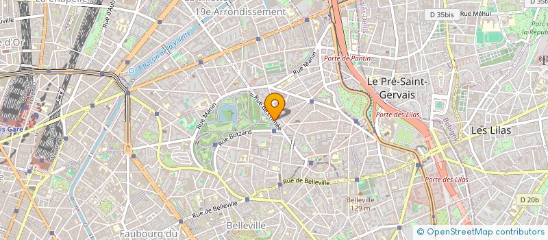localisation de l'entreprise F.B.I PROD à PARIS