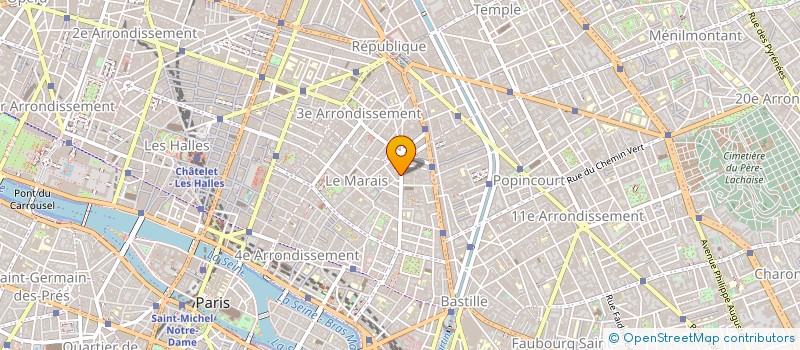 localisation de l'entreprise F.B.I. SERVICES à PARIS