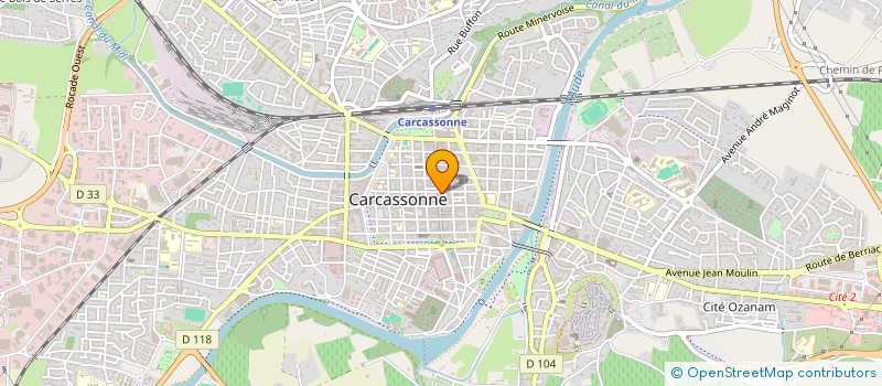 localisation de l'entreprise F.B IMMOBILIER à CARCASSONNE