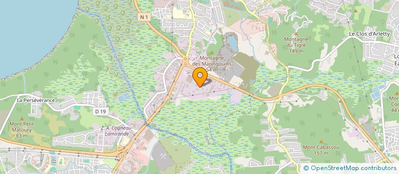 localisation de l'entreprise F.B. INVEST  CAYENNE