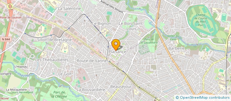localisation de l'entreprise F.B.L. ETANCHEITE à ORVAULT