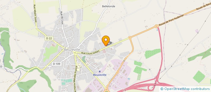 localisation de l'entreprise F.B LA CHAUMIERE NORMANDE à BEUZEVILLE
