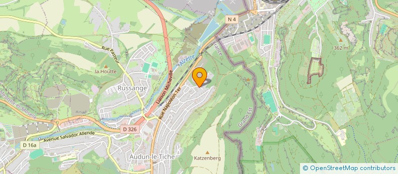 localisation de l'entreprise F.B. LE CATMARIN  AUDUN-LE-TICHE