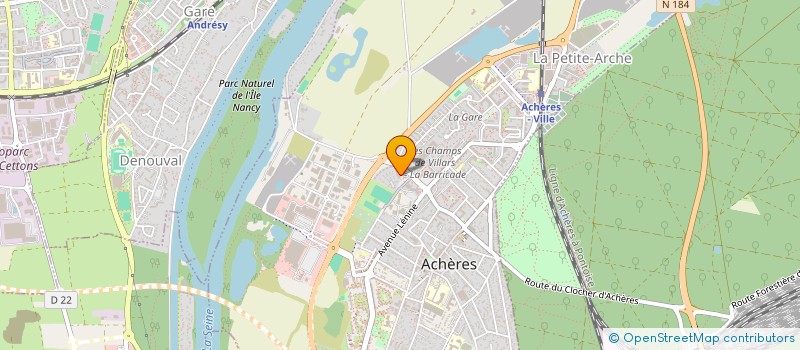 localisation de l'entreprise F.B LOC  ACHERES