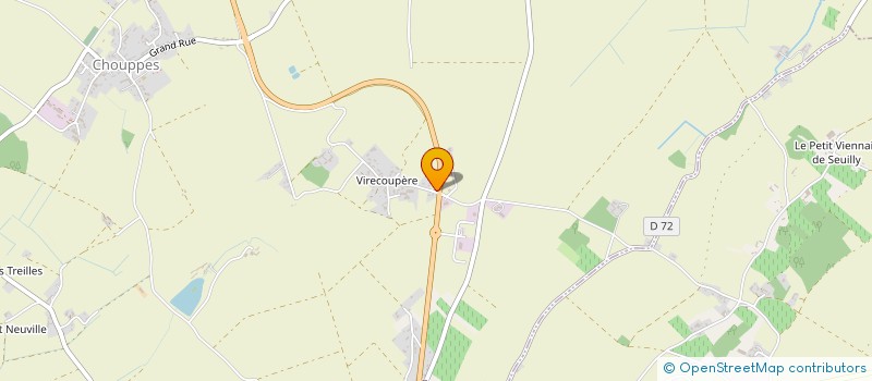 localisation de l'entreprise F.B - LOCATION  CHOUPPES