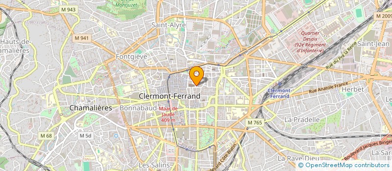 localisation de l'entreprise F.B.M. à CLERMONT-FERRAND