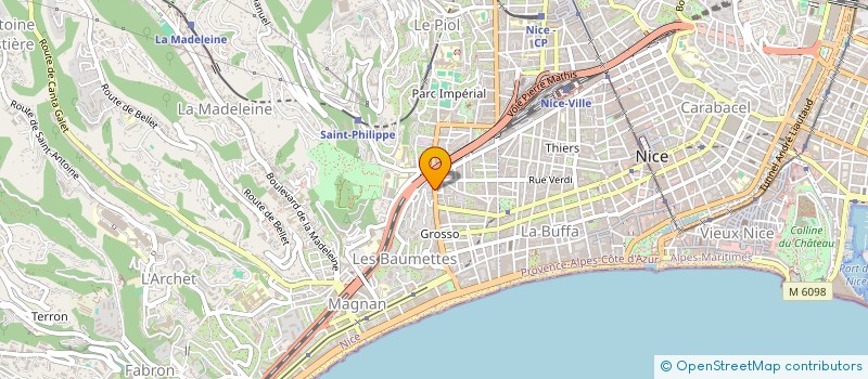 localisation de l'entreprise F & B MANAGEMENT à NICE